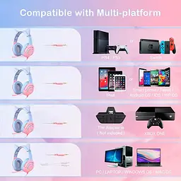 Навушники Onikuma Gaming CAT Gradient with RGB K9 3.5mm - мініатюра 2
