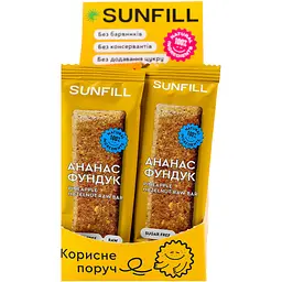 Батончик Sunfill Ананас-фундук 35 г - мініатюра 3