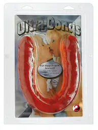 Двосторонній фалоімітатор You2Toys Ultra-Dong 43 см червоний - мініатюра 4