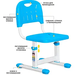 Стільчик Evo-kids блакитний (EVO-301 BL) - мініатюра 3