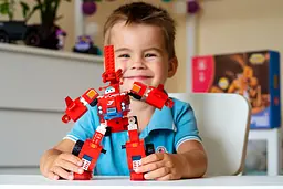 Конструктор-трансформер Small Blocks 2в1 Buildable Transforming Vehicle Джетт (Jett) Super Wings det0018330 - мініатюра 9