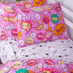 Комплект постільної білизни MirSon Kids Time 17-0512 Bombs pink дитячий - мініатюра 7