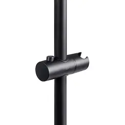 Душова стійка з тримачем універсальна Qtap Lepit 665 мм округла QTLEP82103OB Black Matt Чорний матовий - мініатюра 3