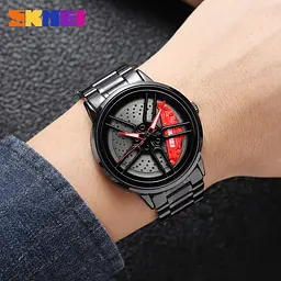 Чоловічий наручний годинник 1990A Black-Red Skmei acs0030425 - мініатюра 3