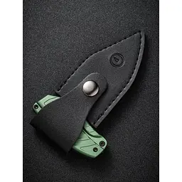 Ніж фіксований кишеньковий Civivi Typhoeus , (5.8 см) 14C28N / Aluminum зелений з чохлом - мініатюра 14