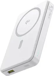 Портативний акумулятор Baseus Airpow II Qi2 Magnetic 22.5W 10000mAh moon white (P10080000213-00) - мініатюра 3