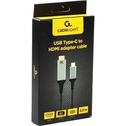 Кабель мультимедійний USB-C to HDMI M 2.0m 8K60Hz Cablexpert (A-CM-HDMIM8K-2M) - мініатюра 2