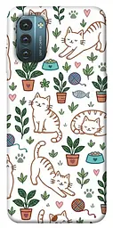 TPU чохол Demsky Cats pattern для Nokia G21