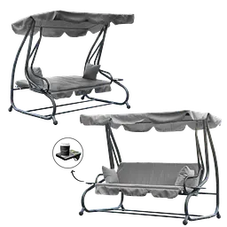 Садова гойдалка GardenLine Venera 210x120x170 см. Grey - мініатюра 4