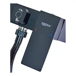 Змішувач для ванни Zerix KUB-008 ZX4851 Чорний матовий - мініатюра 2