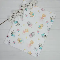 Пелюшка дитяча багаторазова непромокальна a.l.babybox Звірята балерини 80x100 см Різнокольоровий (NV 18152369)