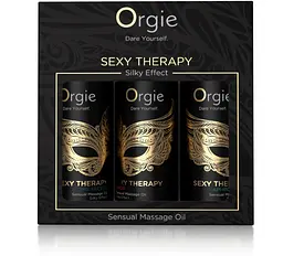 Набір масажної олії Orgie Sexy Therapy з ароматами-афродизіаками, 3х30 мл