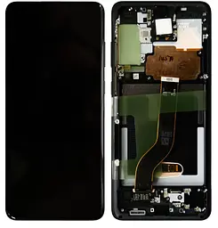 Дисплей (LCD) Samsung GH82-22134A G985 Galaxy S20 Plus/G986 з сенсором COSMIK BLACK сервіс +рамка