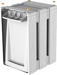 Контейнер для сміття Tina Bin, 19x23x30 h, 7л білий - мініатюра 5