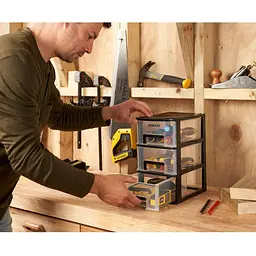 Ящик Stanley Essential M вертикальний з 3 висувними секціями пластмасовий 24x17x30 см (STST40711-1) - мініатюра 5