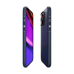 Чехол Spigen Mag Armor MagSafe для iPhone 15 Pro Navy Blue (ACS06737) + защитное стекло - мініатюра 4