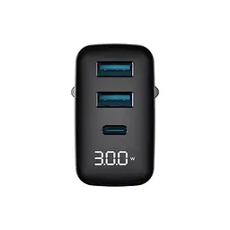 Зарядний пристрій HAVIT UCLE001 GaN 30W 2хUSB-A+USB-C HAVIT (28679-000) - мініатюра 2