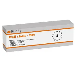 Настінний годинник DIY Ruhhy 19928, лофт, 3D, чорний, діаметр 60–130 см, безшумний - мініатюра 10