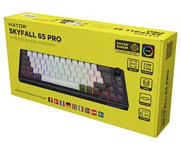 Клавіатура HATOR Skyfall 65 PRO Wireless Silent Switches UK-ISO Grey Black (HTK4160EU) - мініатюра 7