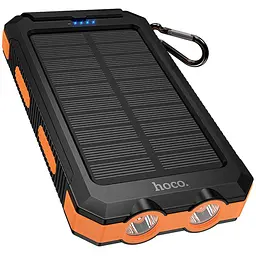 Портативний ЗП Power Bank Hoco J164 Platinum solar 10.5W with lighting 8000 mAh Black - мініатюра 2