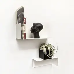 Полиця навісна Nice & Cozy Angle 50x15x15 см біла - мініатюра 2
