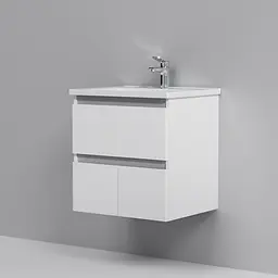 Тумба підвісна AM.PM X - Joy 55 см з умивальником M85-FHX0553-WC0553WG38 - мініатюра 4