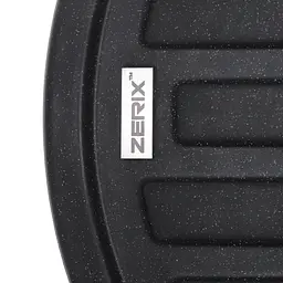 Кухонна мийка Zerix ZS-7750R-03 black ZX4556, Чорний матовий - мініатюра 2