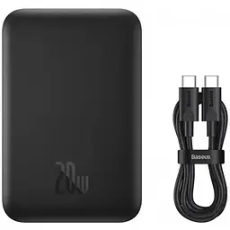 Зовнішній акумулятор Baseus MagSafe 6000mAh 20W (PPCXW06) чорний PPCX020001 - мініатюра 4