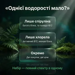 Набір "Повний спектр": спіруліна + хлорела у порошку 250+250 г - мініатюра 8