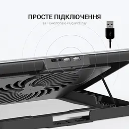 Охолоджувальна підставка для ноутбука OfficePro Silver (CP620S) - мініатюра 7