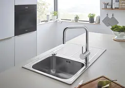Змішувач для кухні з висувним виливом Grohe Minta 32322002 Хром - мініатюра 5