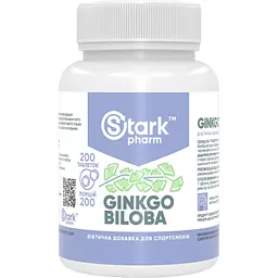 Екстракт гінкго білоба Stark Pharm Stark Ginkgo Biloba Extract 40 мг 200 таблеток (100-15-2946359-20) - мініатюра 2