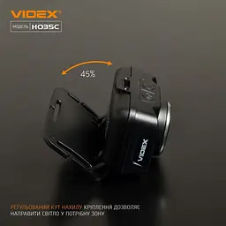 Налобний світлодіодний ліхтарик Videx VLF-H035C 410 Lm 5000 K (VLF-H035C) - мініатюра 13