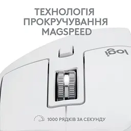 Мишка Logitech MX Master 3S For Mac Performance Wireless Pale Grey (910-006572) - мініатюра 2