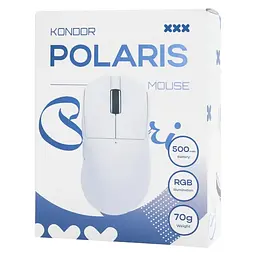 Ігрова бездротова мишка Kondor Polaris / Три режими підключення / 24000 DPI / Сенсор Pixar PAW3311 / White - мініатюра 7