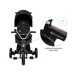 Велосипед триколісний KiderKraft Easywist Black - мініатюра 6