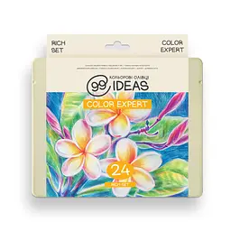Набір олівців кольорових 99IDEAS "Color Expert" 24 кольори, Rich Set, металева коробка, 99CE-24RICH