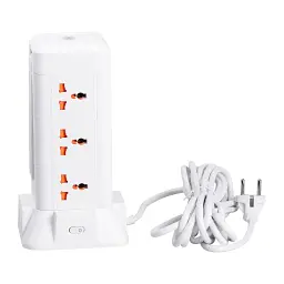 Мережевий фільтр-подовжувач TOWER 9 розеток LED-лампа 3USB + 1PD 2,8 метра Yiwu HP-5-5 - мініатюра 7