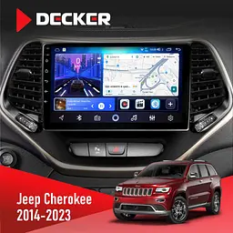 Штатна магнітола Jeep Cherokee 2014-2023 Decker D10-006 4x64, 4G Decker (НФ-00009493)