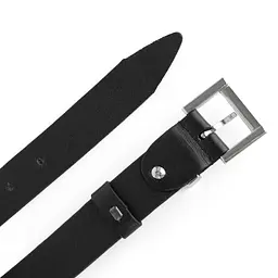 Ремінь жіночий шкіряний JK-3023 black silver-2 чорний (105 см) - мініатюра 4