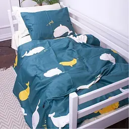 Простирадло MirSon Kids Time Сатін, 22-1219, Whale - мініатюра 3