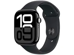 Смарт-часы Apple Watch Series 10 GPS 46mm Jet Black Alu. Case w. Black Sport Band - M/L (MWWQ3)