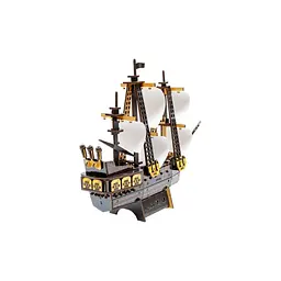 Дерев'яний 3D конструктор "Піратський корабель" 196 деталей PuzzleOK det0014997 - мініатюра 5