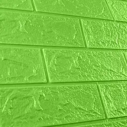 Самоклеюча декоративна 3D панель 3D Loft під зелену цеглу в рулоні 20м 20000x700x3 мм - мініатюра 7