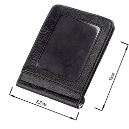Шкіряний чоловічий затискач на магніті ST Leather 18937 чорний - мініатюра 7