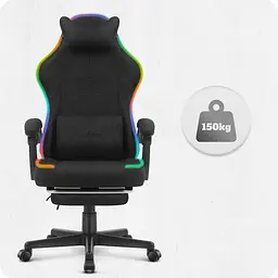 Крісло Cabro C502 LED Black тканина - мініатюра 6