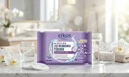 Серветки для очищення обличчя Elkos 3в1 з міцелярною водою для всіх типів шкіри 25 шт. Серветки з міцелярною водою - мініатюра 2