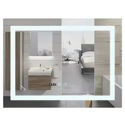 Дзеркало Mixxus Warm MR02-80x60 (годинник, LED-підсвічування, антизапотівання) (MI6004)