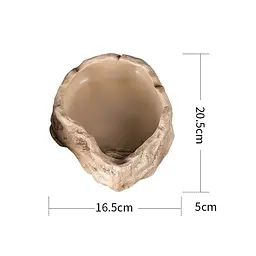 Миска для води або купання Repti-Zoo M 20x16x5см см керамічна (ERB09M) - мініатюра 3
