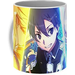 Кухоль GeekLand Sword Art Online Майстри меча онлайн Аліса Кіріто Казуто SAO.02.02 330 мл блакитний - мініатюра 2